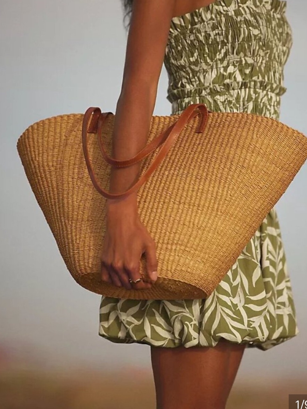 Bembien Sola Woven Straw Tote Bag